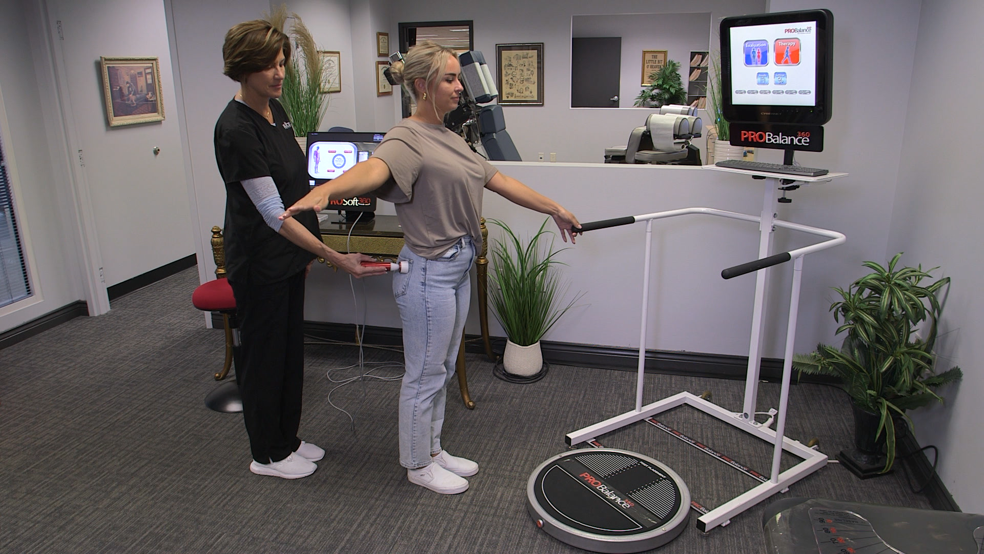 Demonstration of instrument-assisted Mechanical Motion Therapy during guided arm movement