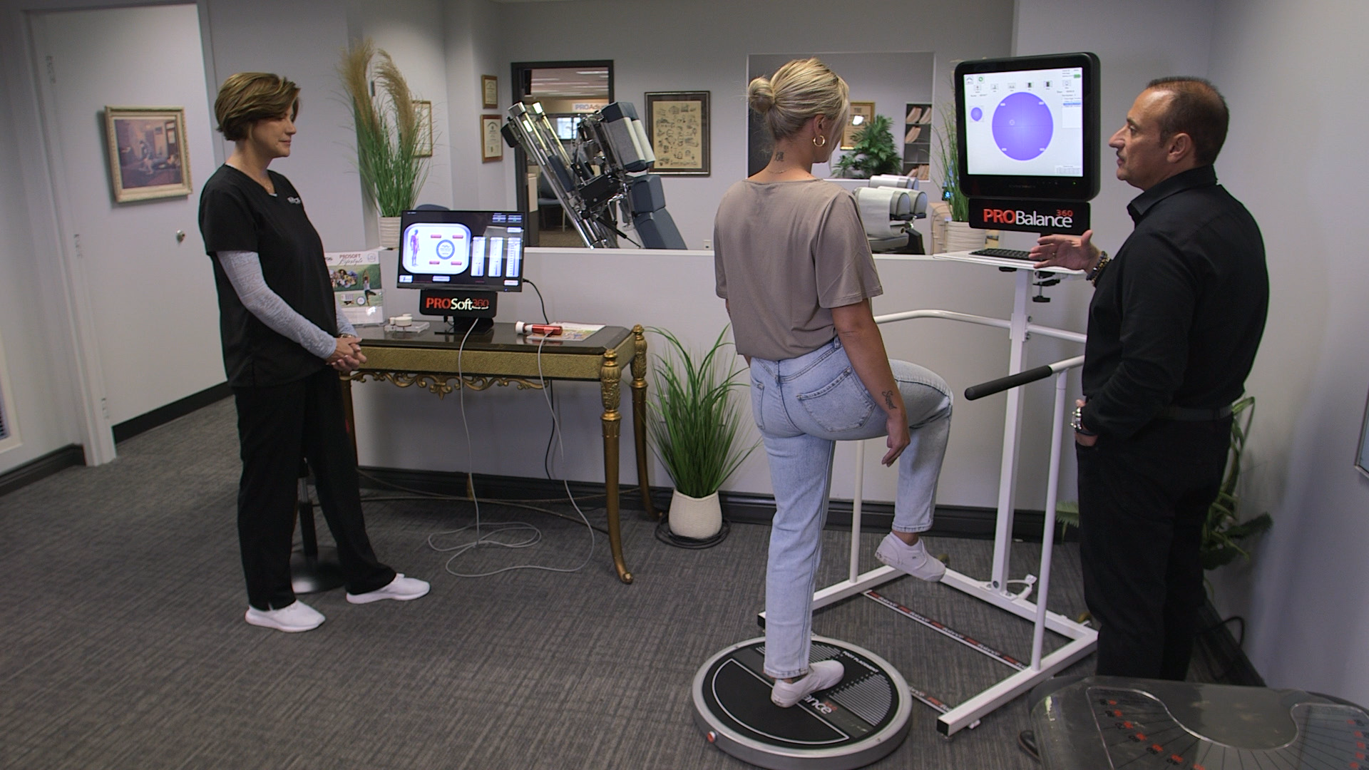 Demonstration of a supervised ProBalance 360 balance assessment